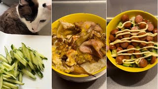 【飯テロ】2023年6月のオッサン料理5品①とたまに猫　5 Ossan dishes for June 2023 ① and occasional cats