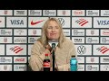 uswnt head coach emma hayes postgame team usa lost to japan in the shebelieves cup