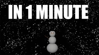 How to create realistic snow in 1 Minute in Blender Tutorial