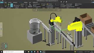 Automatic Cap-Bottle Assembly Simulation in Visual Components