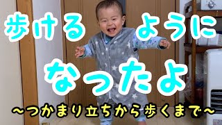 ～ハイハイ、つかまり立ちから歩けるようになるまで～生後7か月から1歳までの成長記録♪My baby started to walk