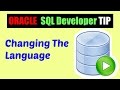 Oracle SQL Developer Tips : How to change the language