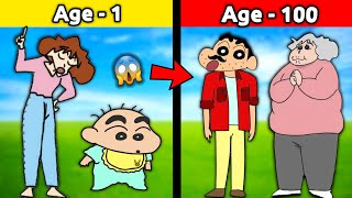 1 Years To 100 Years Shinchan Life 😱 || Funny Game 😂