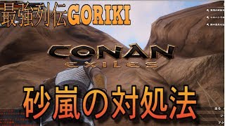 【コナンアウトキャスト攻略,初心者向けゆっくり実況】 　砂嵐の対処法【Conan　Exiles】 【最強列伝GORIKI】