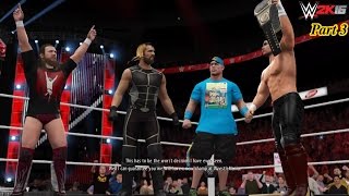 WWE 2K16 My Career Mode Cutscenes Part 3 Betrayed by Triple H & feud vs Lesnar & Bryan/Cena/Rollins