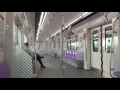 バンコクmrt パープルライン　車内の様子（yaek tiwanon→ministry of public health） interior of bangkok mrt purple line