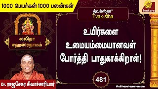 சரும நோய் அனைத்தையும் தீர்க்கும் நாமாவளி l 1000 PEYARGAL l 481 l