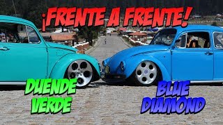 Dos vochos de exhibición ¡frente a frente!