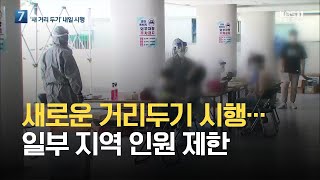 새로운 거리두기 시행…대전·세종·천안·논산 8명 허용 / KBS 2021.06.30.