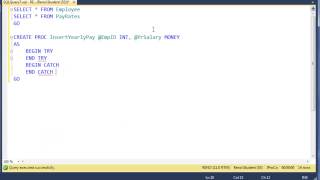 SQL 2012 THROW Lab 2.2
