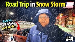 Epic 9-hour SNOWY DRIVE to NIAGARA FALLS at Night🥶 Exploring America Ep.44