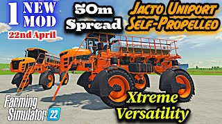 Jacto Uniport 8030 NPK | 1 New Cracking Mod | FS22 Mod Review (Console) | 22nd Apr 24