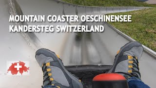 Mountain Coaster Oeschinensee Kandersteg Switzerland.