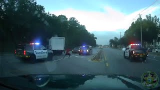 Full video: Carjacker crashes into Florida troopers, deputies during high-speed chase