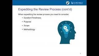 Webinar: Rapid Reviews, Dr. Andrea Tricco