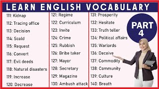 Learn English Vocabulary | Part:4