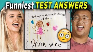 College Kids Read 10 Funniest Test Answers (REACT)