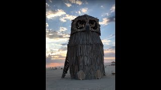 MÚCARO - Inside the magical woody owl at Burning Man 2017