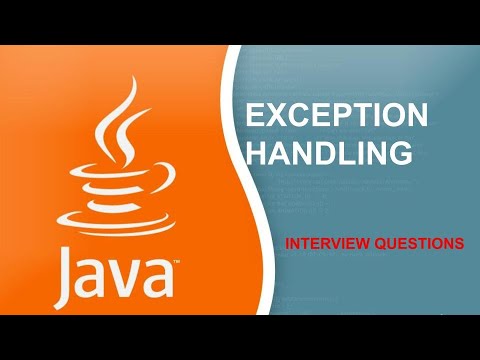 JAVA INTERVIEW QUESTIONS || EXCEPTION HANDLING - YouTube