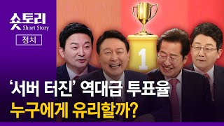 [숏토리:정치] '서버 터진' 역대급 투표율, 누구에게 유리할까?