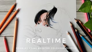 Realtime Drawing Using Brustro Coloured Pencils