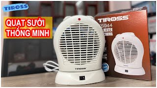 MỞ HỘP | Quạt Sưởi Mini Tiross cho phòng 15m2, Model TS944