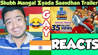Shubh Mangal Zyada Saavdhan Trailer | Reaction | Ayushmann Khurrana, Neena G, Gajraj R, Jitu K