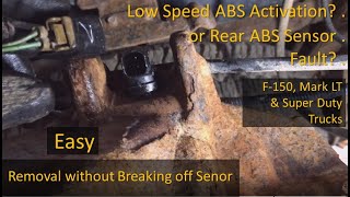 Rear ABS Wheel Speed Sensor Troubleshooting \u0026 Replacement, for '90 to '08 F150 \u0026 Some SuperDuty Trks