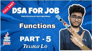 Functions | Methods | Java dsa course in Telugu | Part - 5 | Engineering Animuthyam