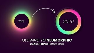 CSS Neumorphism Gradient Loader Animation Effects | Html CSS