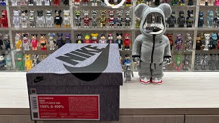 Bearbrick Unboxing: Nike Tech Fleece N98 400% and 100%