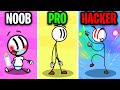 NOOB vs PRO vs HACKER In STICK WARS 2! (MAX LEVEL HENRY STICKMIN UNLOCKED!?)