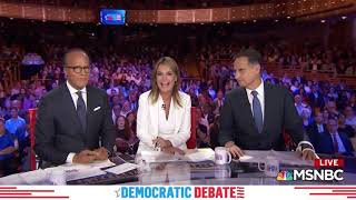 NBC First Democratic Debate Stage Set Design Supercut