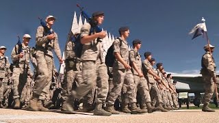 United States Air Force Academy - Basic Cadets March Back From Jacks Valley