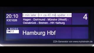 Verspätungsansage ICE1026 Hamburg Hbf(Blechelse Köln Hbf 19.03.2017)