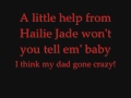 My Dads Gone Crazy EMINEM , Hailie Jade LYRICS!!!!