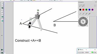 Adding and subtracting  segments and Angles with a compass