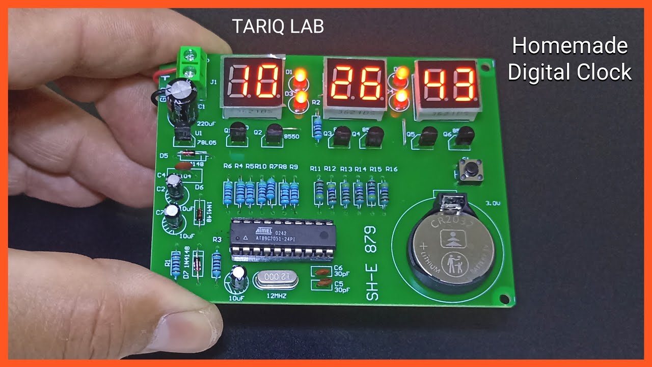 How To Make Digital Clock At Home Diy Clock Youtube
