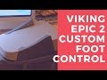 Husqvarna Viking epic2: programmable foot control