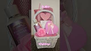 12/18/24 Be Mine Basket #pink #diygiftbaskets #valentinesdaygift #giftbasketideas #bathandbodyworks