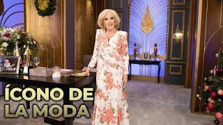 Mirtha lució un hermoso vestido bordado, con el que recibió el Martín Fierro como ícono de la moda