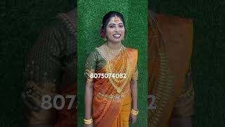 Hindu bridal look // ഇന്നത്തെ എന്റെ bride നെ കണ്ടാലോ 📞8075074082 All over kerala available aanuto