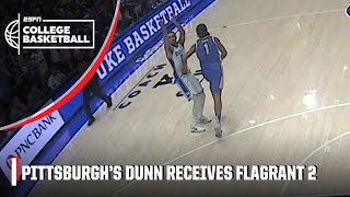 Pitt’s Damian Dunn ejected for hitting Tyrese Proctor after 3-pointer | ESPN College Basketball