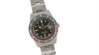 Vintage Rolex GMT Master No Crown Guards 6542 1958 Pussy Galore