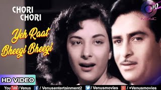 Yeh Raat Bheegi Bheegi - Classic Song - Chori Chori (1956) - Nargis - Raj Kapoor(720P_HD)