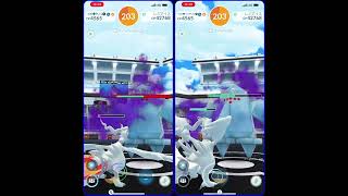 【ポケモンGO】748の裏側　シャドウレジアイスを水晶無しで2人討伐