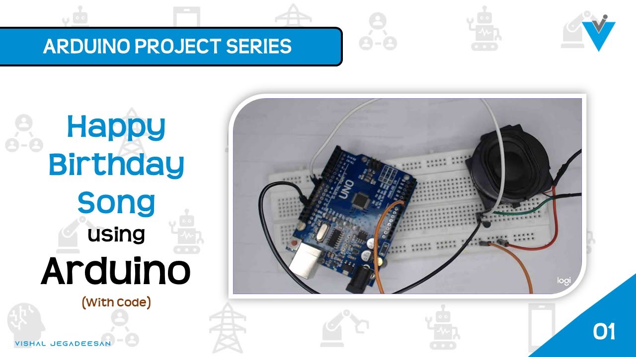 Arduino Project Series #1 - Happy Birthday Song With Speaker - YouTube