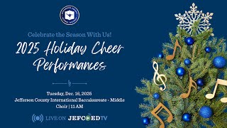2025 Holiday Cheer Performance JCIB MYP Choir