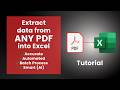 How to Convert ANY PDF to Excel (The BEST method)