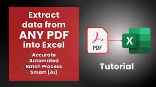 How to Convert ANY PDF to Excel (The BEST method)